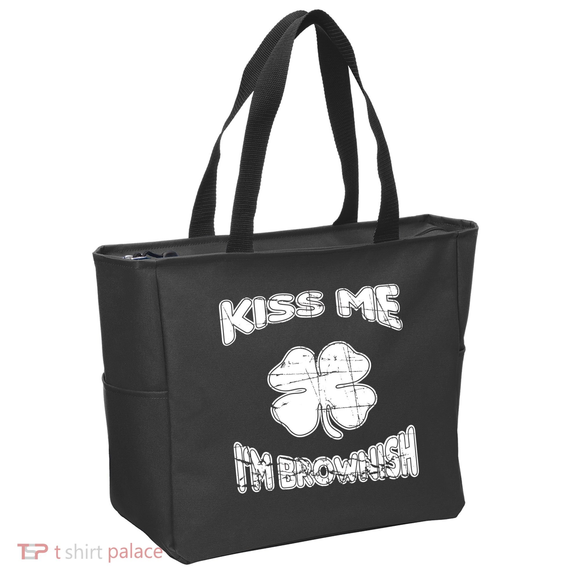 Kiss Me I'm Brownish Irish Tote Bag