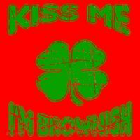 Kiss Me I'm Brownish Irish Santa Hat thumb 1