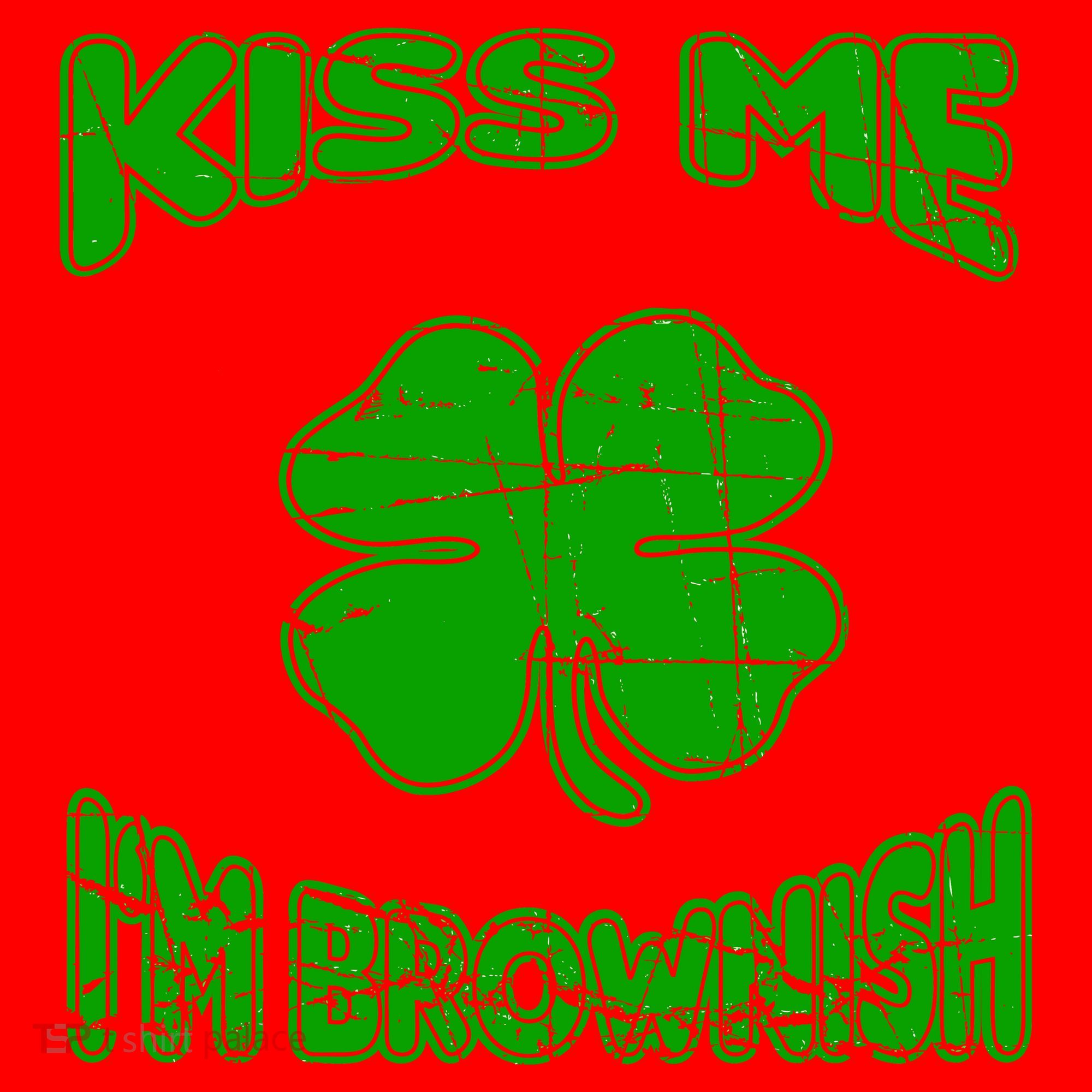 Kiss Me I'm Brownish Irish Santa Hat