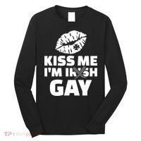 Kiss Me I'm Gay Irish Crossed Off Long Sleeve Shirt thumb 0