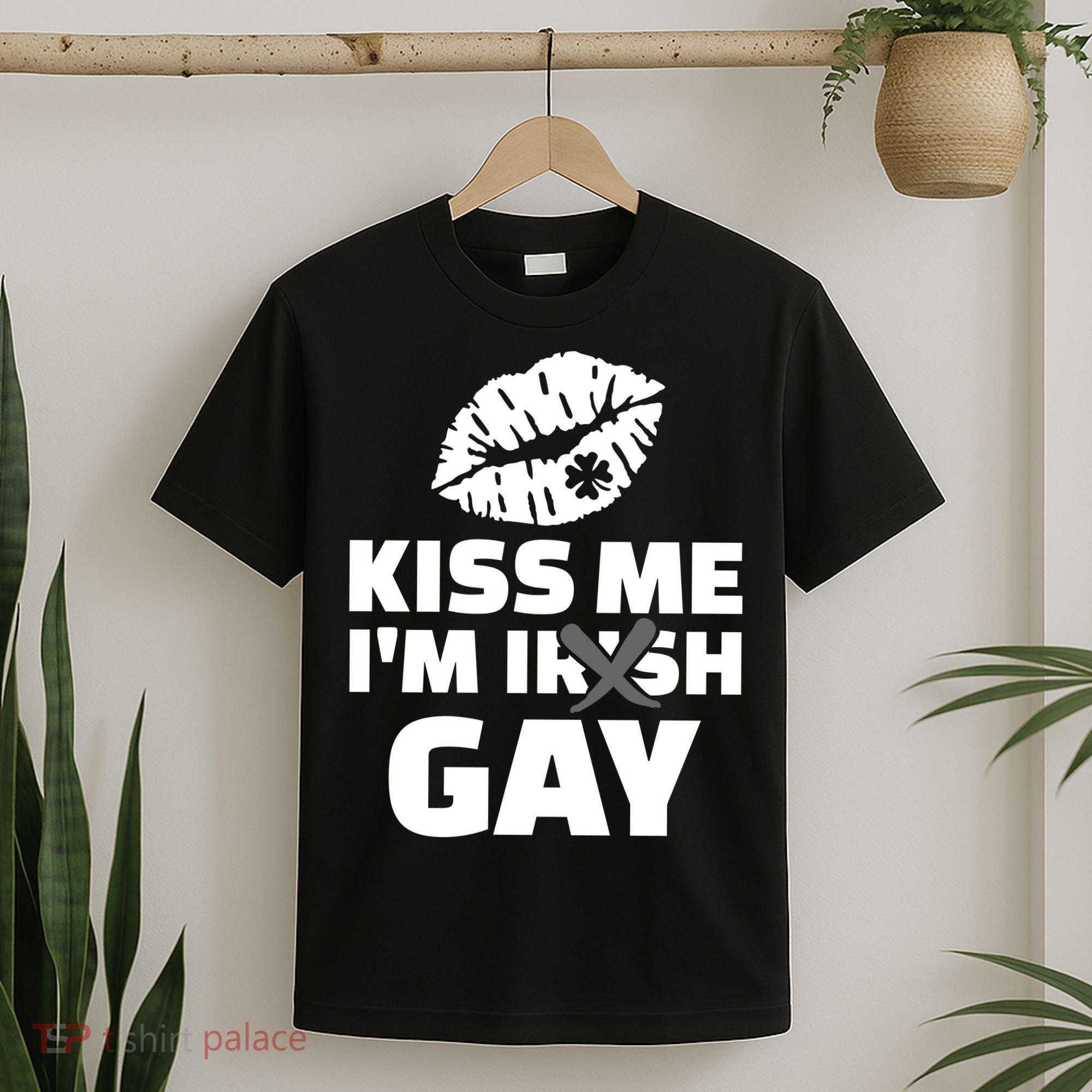 Kiss Me I'm Gay Irish Crossed Off T-Shirt