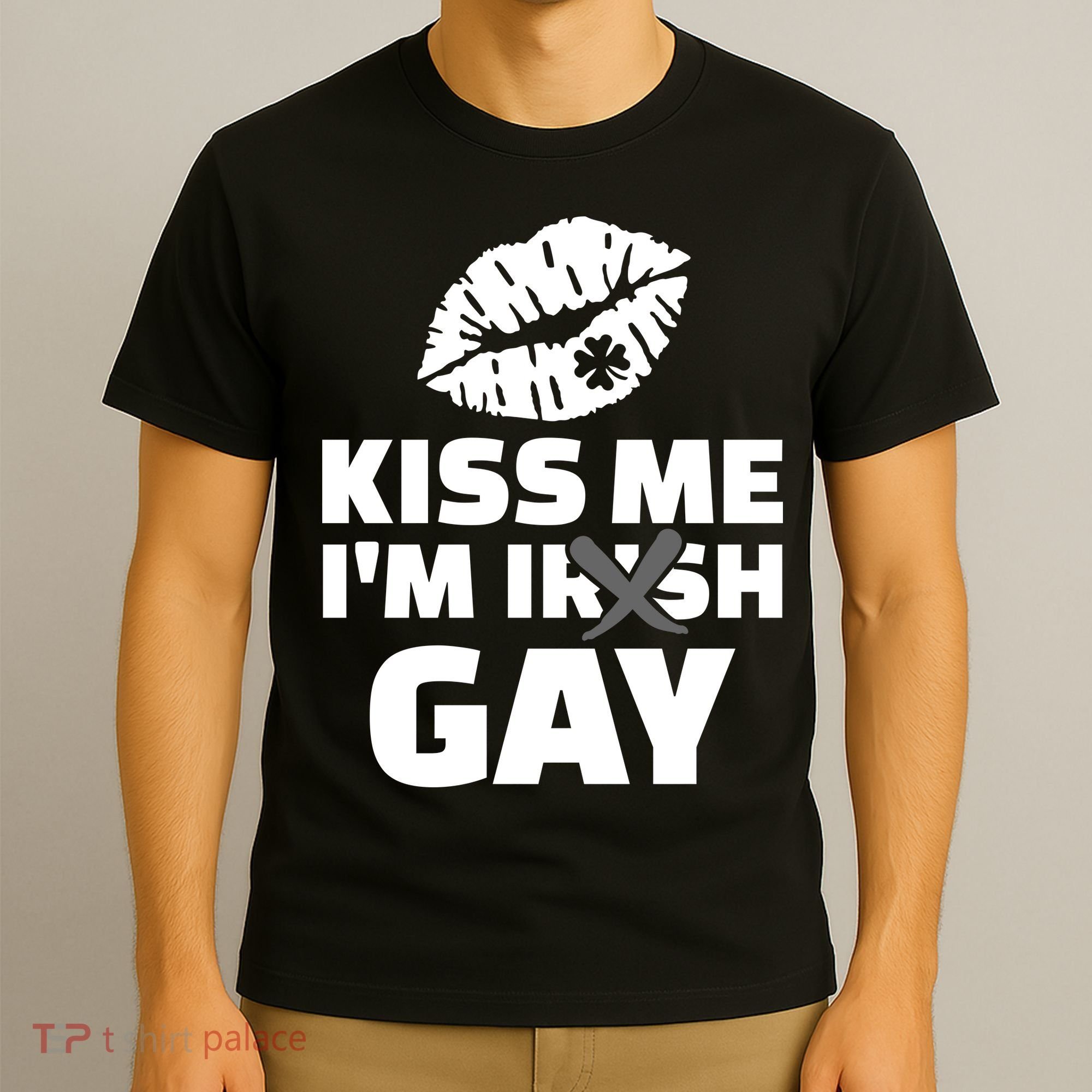 Kiss Me I'm Gay Irish Crossed Off T-Shirt