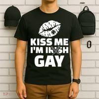 Kiss Me I'm Gay Irish Crossed Off T-Shirt thumb 6