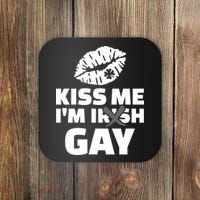 Kiss Me I'm Gay Irish Crossed Off Coaster thumb 0