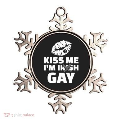 Kiss Me I'm Gay Irish Crossed Off Ornament