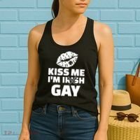Kiss Me I'm Gay Irish Crossed Off Women's Tank Top thumb 2