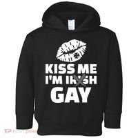 Kiss Me I'm Gay Irish Crossed Off Toddler Hoodie thumb 0