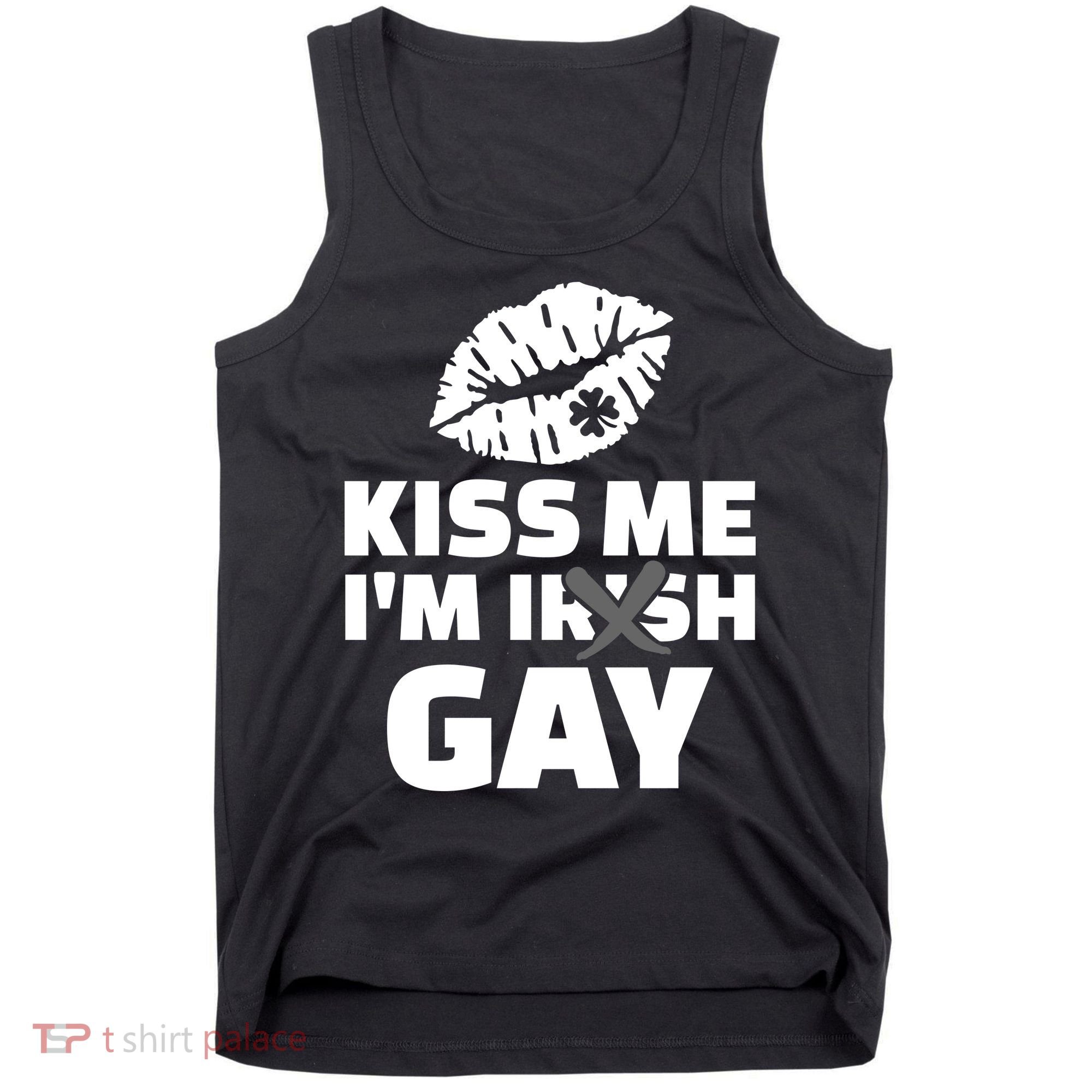 Kiss Me I'm Gay Irish Crossed Off Tank Top