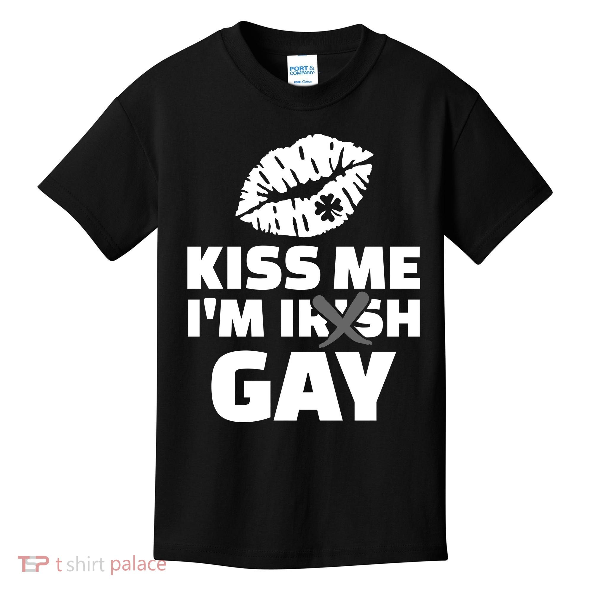Kiss Me I'm Gay Irish Crossed Off Kids T-Shirt