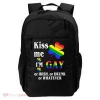 Kiss Me I'm Gay Or Irish Drunk Whatever Backpack thumb 0