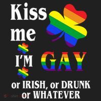 Kiss Me I'm Gay Or Irish Drunk Whatever Beanie thumb 2