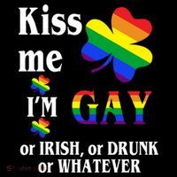Kiss Me I'm Gay Or Irish Drunk Whatever Women's Hoodie thumb 2