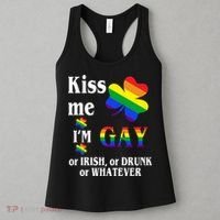 Kiss Me I'm Gay Or Irish Drunk Whatever Women's Tank Top thumb 3