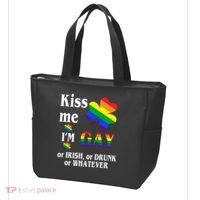 Kiss Me I'm Gay Or Irish Drunk Whatever Tote Bag thumb 3
