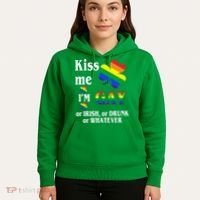 Kiss Me I'm Gay Or Irish Drunk Whatever Hoodie thumb 5