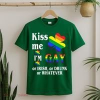 Kiss Me I'm Gay Or Irish Drunk Whatever T-Shirt thumb 2
