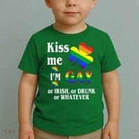 Kiss Me I'm Gay Or Irish Drunk Whatever Toddler T-Shirt thumb 2