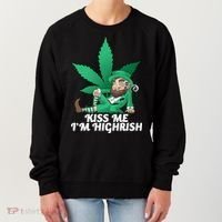 Kiss Me I'm Highrish Women's Sweatshirt thumb 0