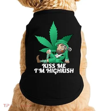 Kiss Me I'm Highrish Doggie Tank