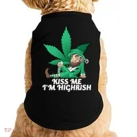 Kiss Me I'm Highrish Doggie Tank thumb 0
