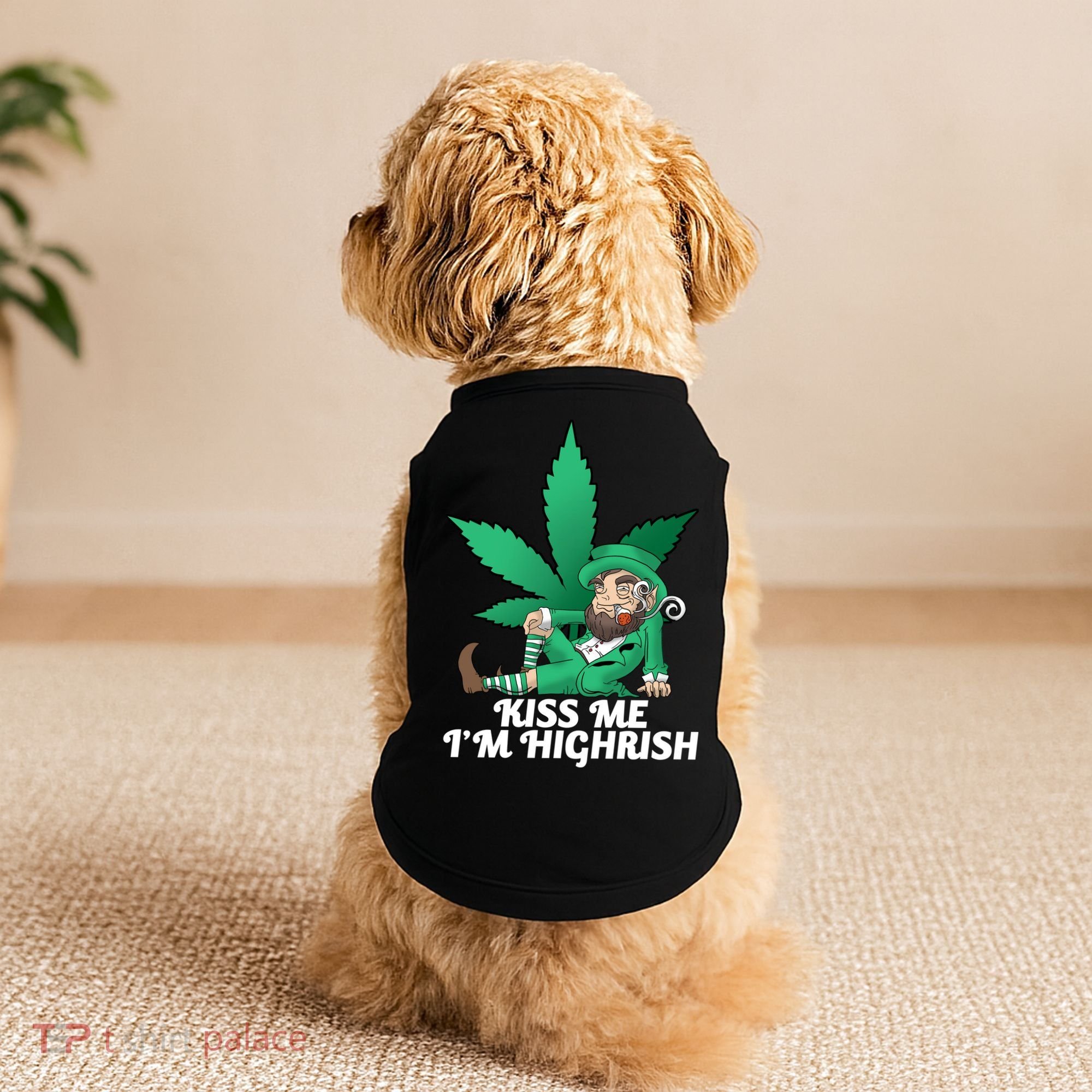 Kiss Me I'm Highrish Doggie Tank
