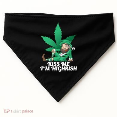 Kiss Me I'm Highrish USA-Made Doggie Bandana