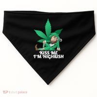 Kiss Me I'm Highrish USA-Made Doggie Bandana thumb 0
