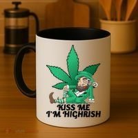 Kiss Me I'm Highrish Coffee Mug thumb 4