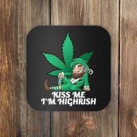 Kiss Me I'm Highrish Coaster thumb 0
