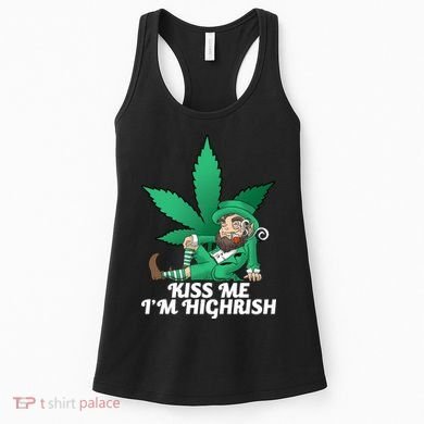 Kiss Me I'm Highrish Women's Tank Top