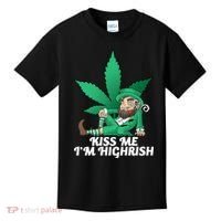 Kiss Me I'm Highrish Kids T-Shirt thumb 0