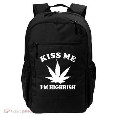 Kiss Me I'm Highrish Irish St. Patrick's Day Weed Backpack