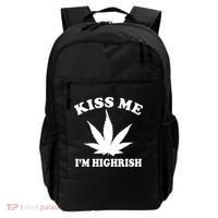 Kiss Me I'm Highrish Irish St. Patrick's Day Weed Backpack thumb 0