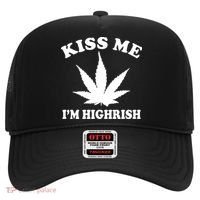 Kiss Me I'm Highrish Irish St. Patrick's Day Weed Hat thumb 0