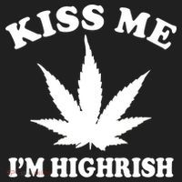 Kiss Me I'm Highrish Irish St. Patrick's Day Weed Golf Towel thumb 3