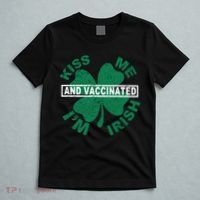 Kiss Me I'm Irish And Vaccinated T-Shirt thumb 5