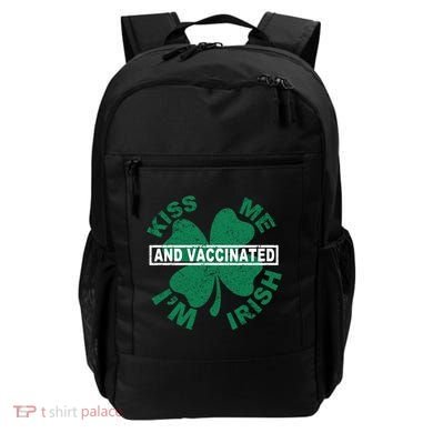 Kiss Me I'm Irish And Vaccinated Backpack