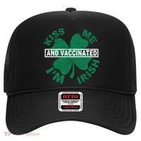 Kiss Me I'm Irish And Vaccinated Hat thumb 0
