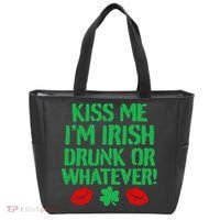 Kiss Me I'm Irish Drunk Or Whatever! Tote Bag thumb 0