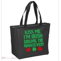 Kiss Me I'm Irish Drunk Or Whatever! Tote Bag thumb 2