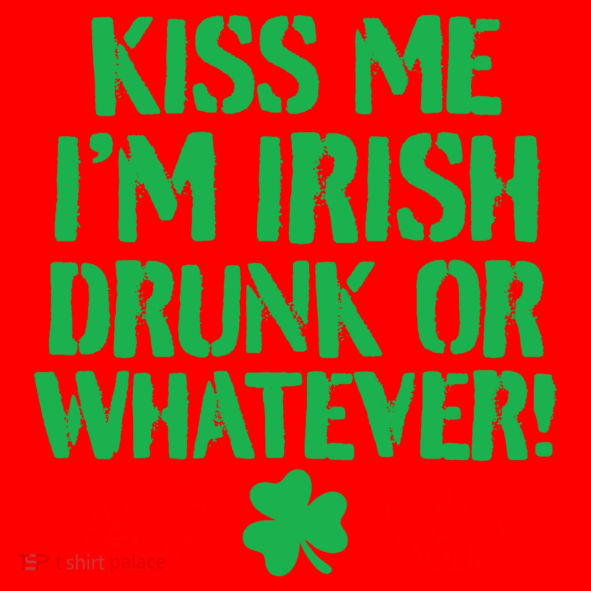 Kiss Me I'm Irish Drunk Or Whatever! Santa Hat