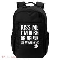 Kiss Me I'm Irish Or Drunk Whatever St Patricks Day Backpack thumb 0
