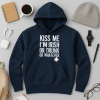 Kiss Me I'm Irish Or Drunk Whatever St Patricks Day Hoodie thumb 3