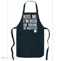 Kiss Me I'm Irish Or Drunk Whatever St Patricks Day Apron thumb 0