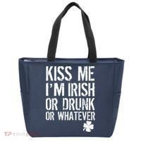 Kiss Me I'm Irish Or Drunk Whatever St Patricks Day Tote Bag thumb 0