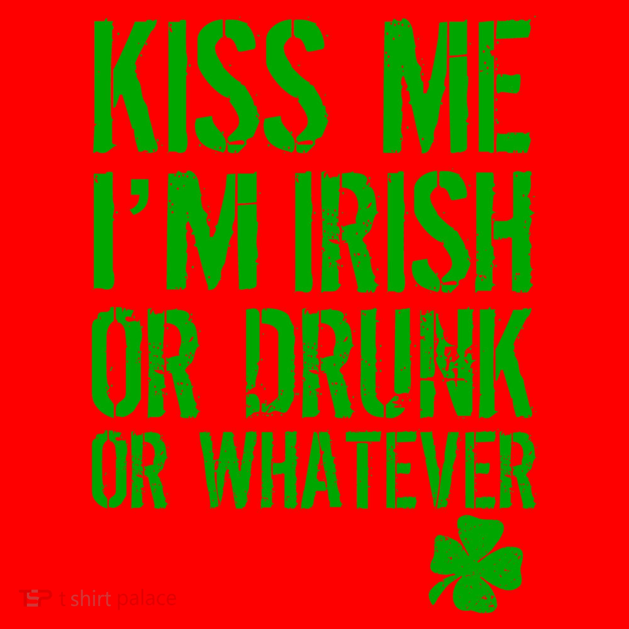 Kiss Me I'm Irish Or Drunk Whatever St Patricks Day Santa Hat