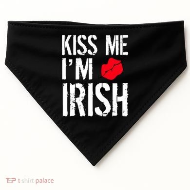 Kiss Me I'm Irish St. Patrick's Day USA-Made Doggie Bandana
