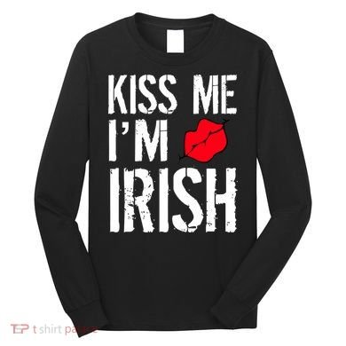 Kiss Me I'm Irish St. Patrick's Day Long Sleeve Shirt