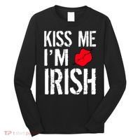 Kiss Me I'm Irish St. Patrick's Day Long Sleeve Shirt thumb 0