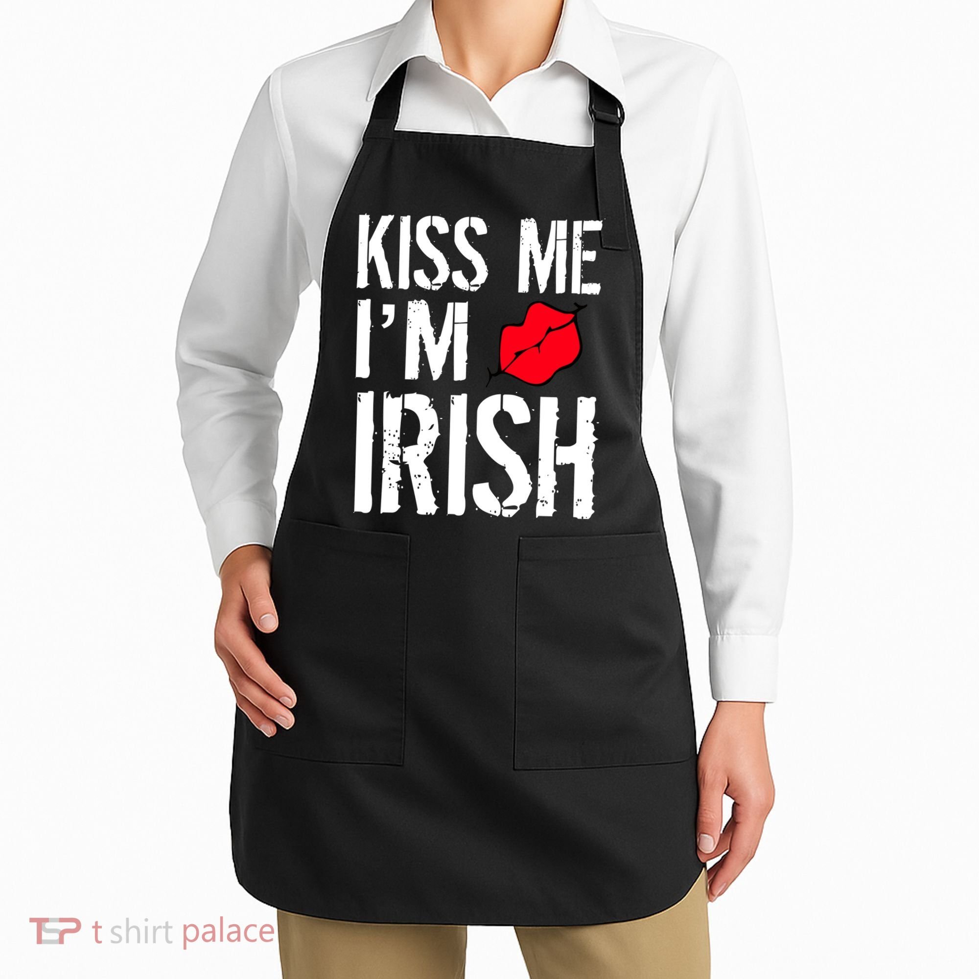 Kiss Me I'm Irish St. Patrick's Day Apron